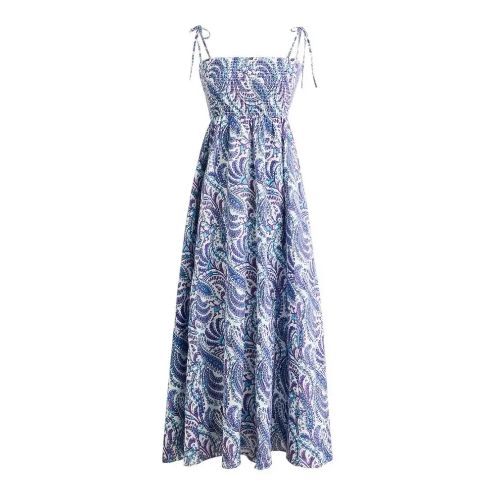 J. Crew Cotton Linen Dress Medium Paisley